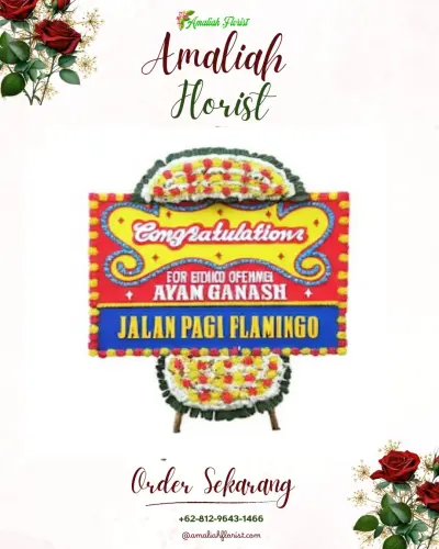 Bunga Papan Congratulation di Kawasan Industri Bumiayu Brebes